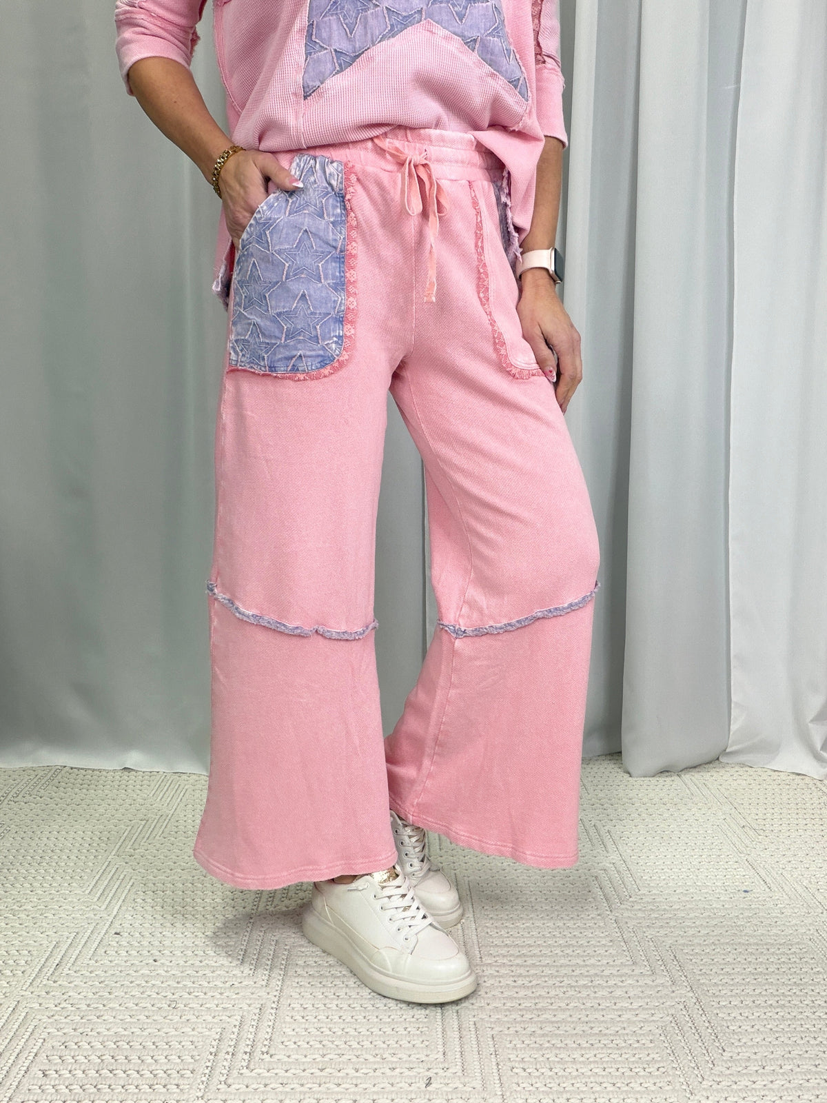 Starry Lounge Wide-Leg Pants in 4 Colors