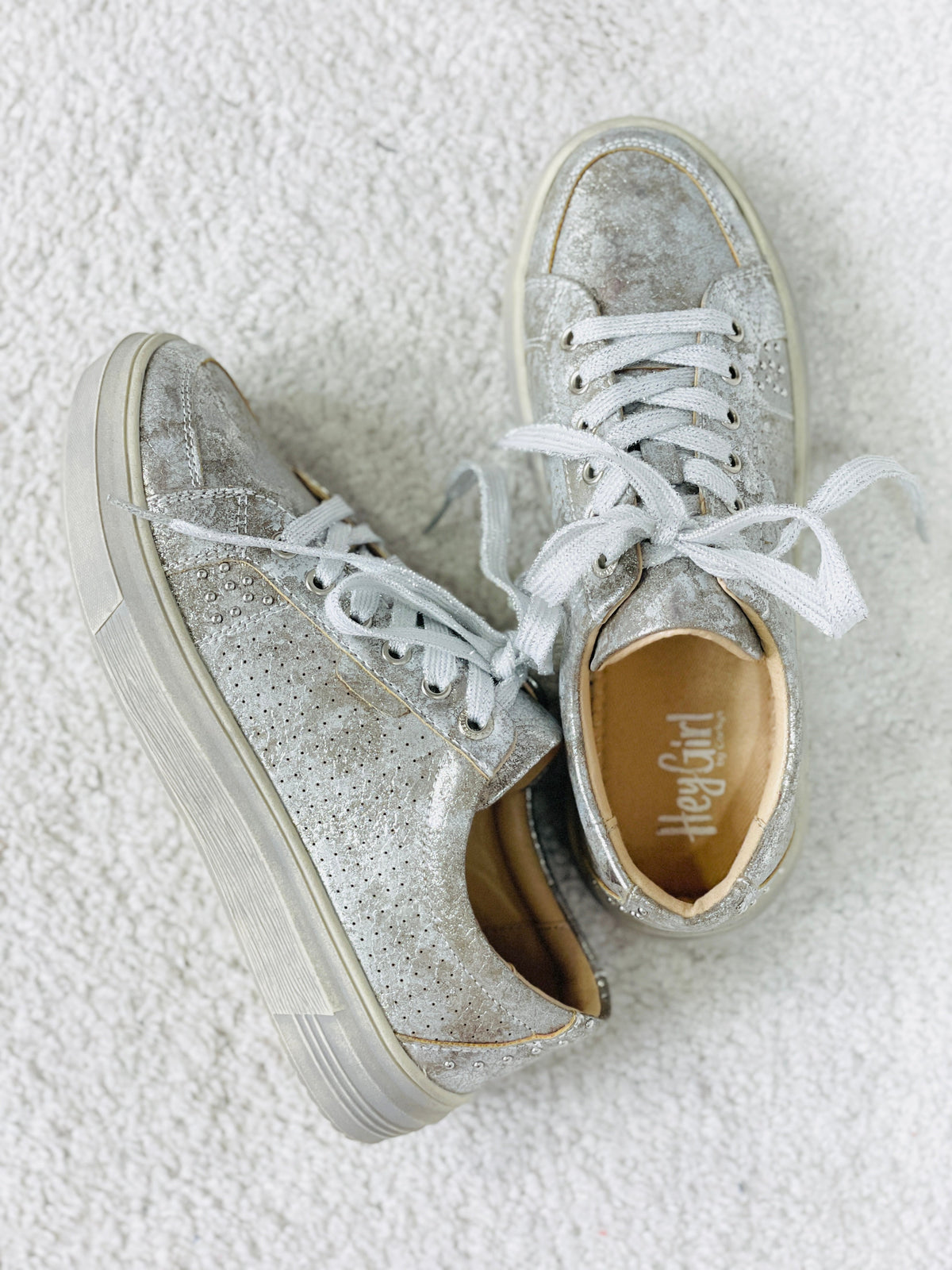 Corky's Down Time Silver Metallic Sneaker *Final Sale*