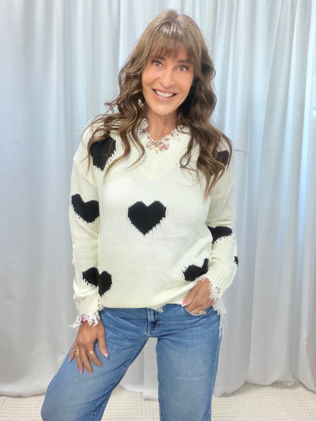 Don't Break My Heart Sweater *Final Sale*