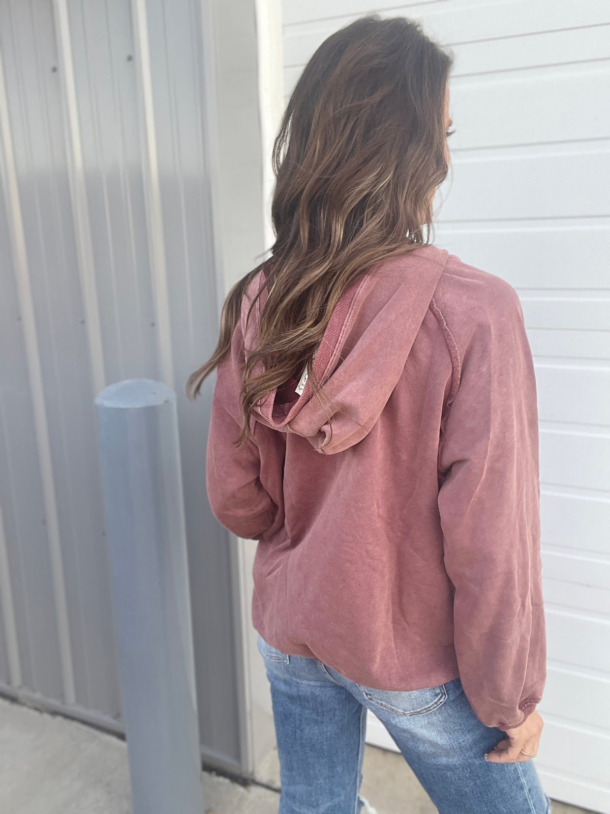 Always Yours Acid Washed Hoodie In 3 Colors: Olive, Plum, Pumpkin *Final Sale*