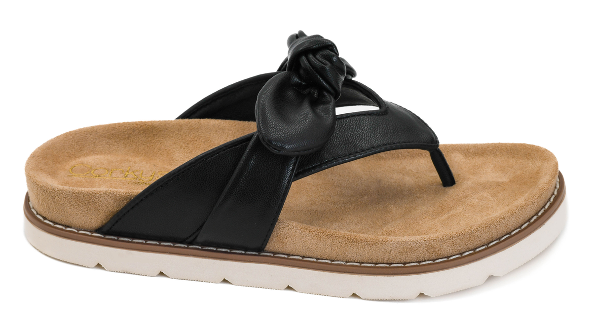 Corkys Never Settle Sandals In Black *Final Sale*