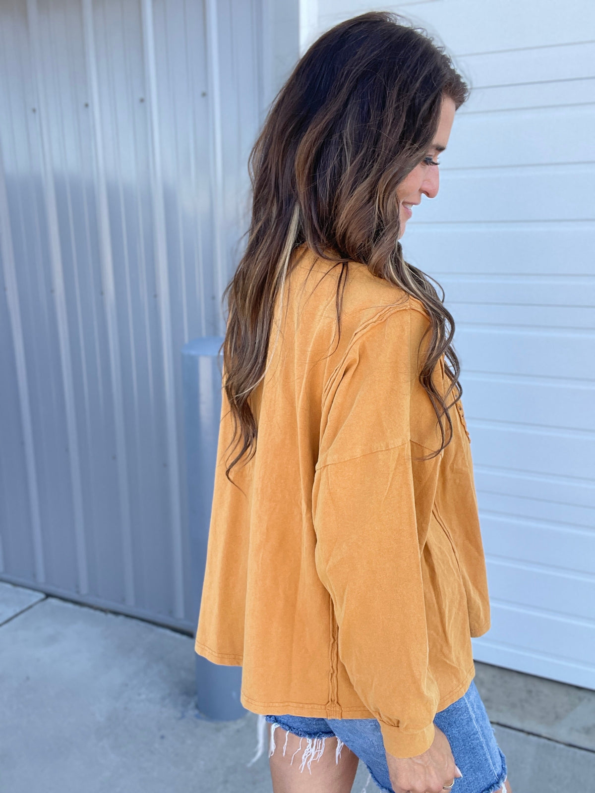 Heart's Desire Terry Pullover Top In 3 Colors: Camel, Ecru, Mauve, *Final Sale*