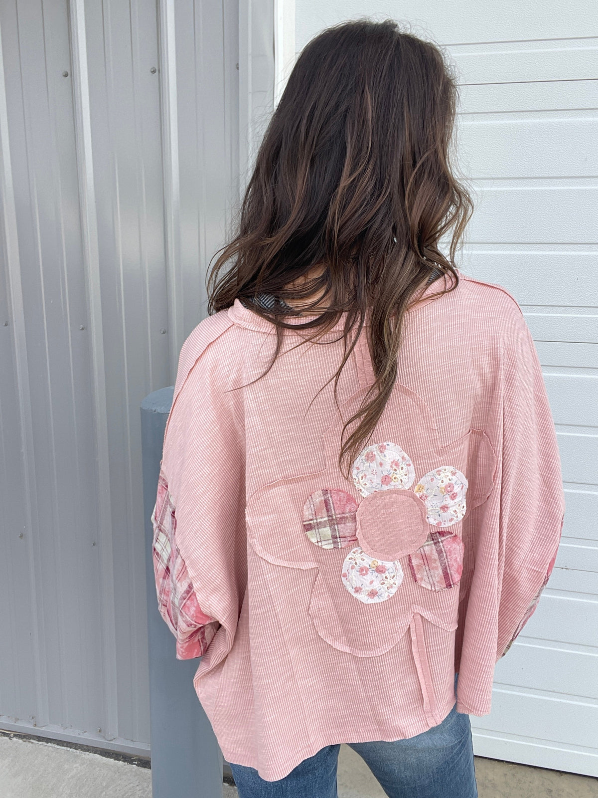 POL Rustic Bloom Knit Top In 4 Colors: Sage, Mocha, Rose *Final Sale*