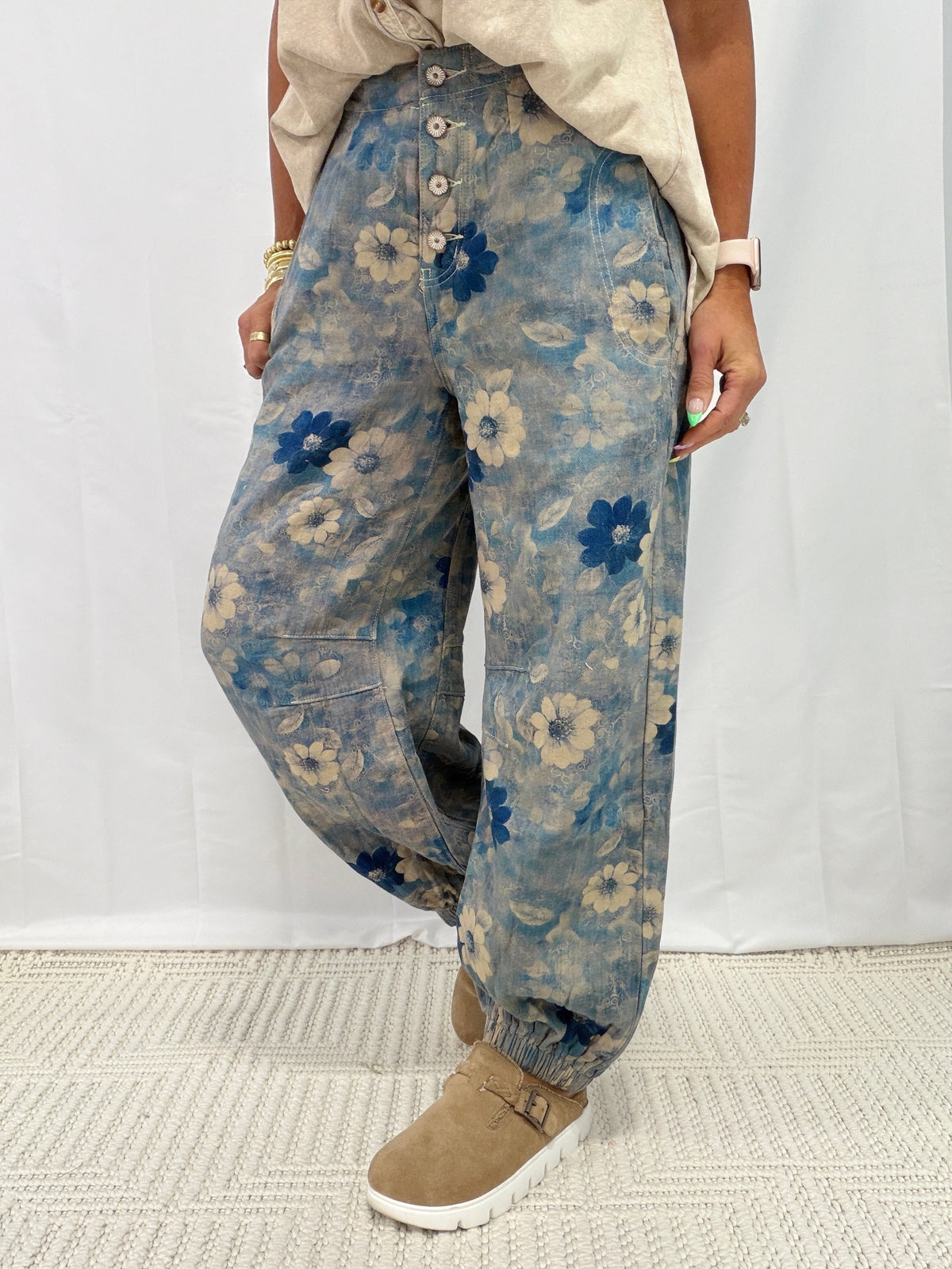 POL Standing Before You Jogger Pants In Navy