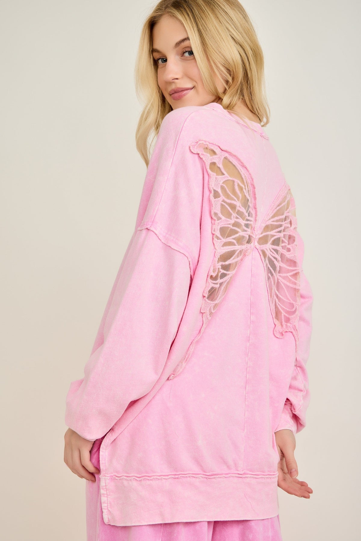 Warm Welcome Butterfly Applique Top In 2 Colors