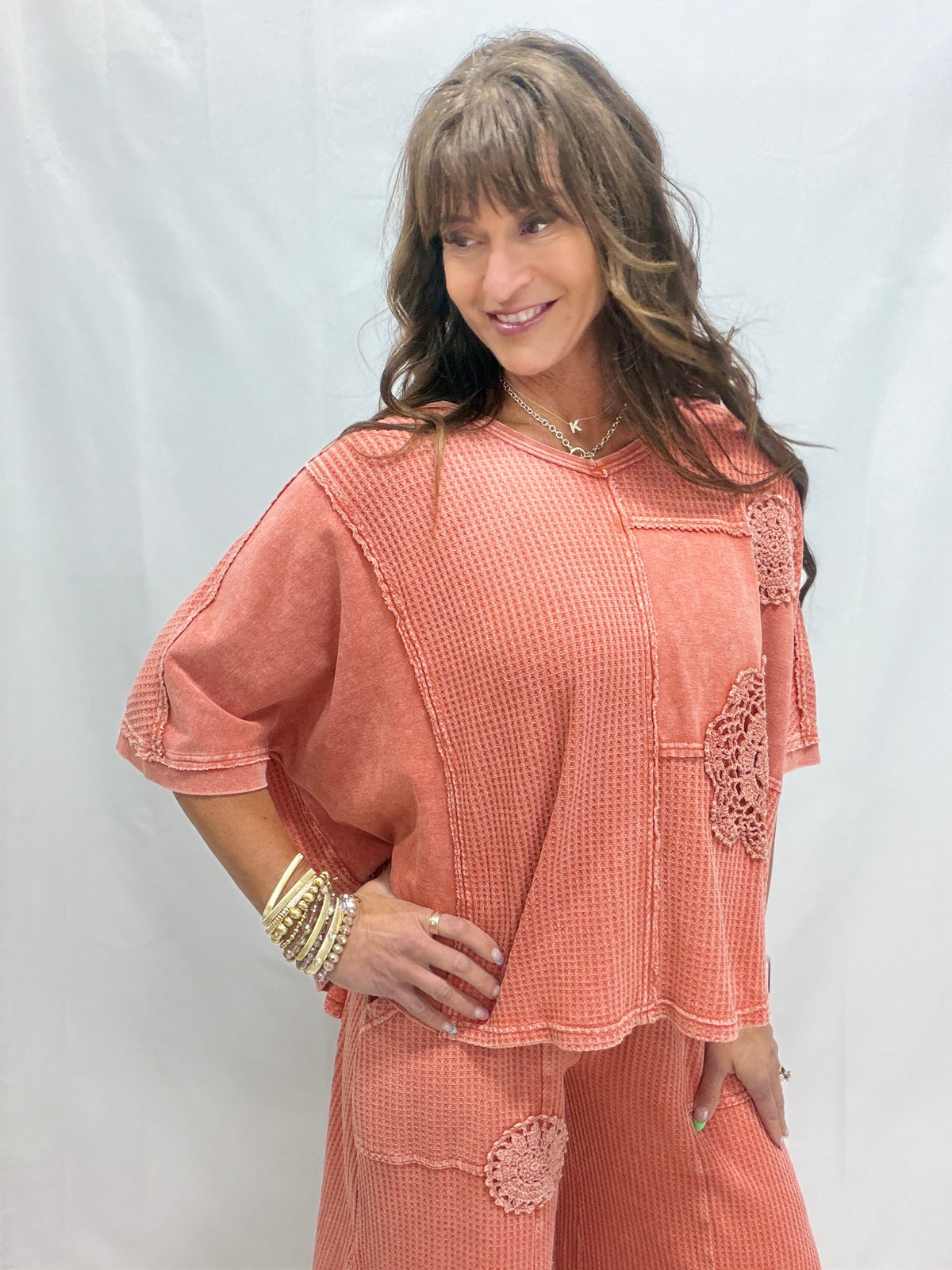 Sea Glass Crochet Patch Top in 3 Colors