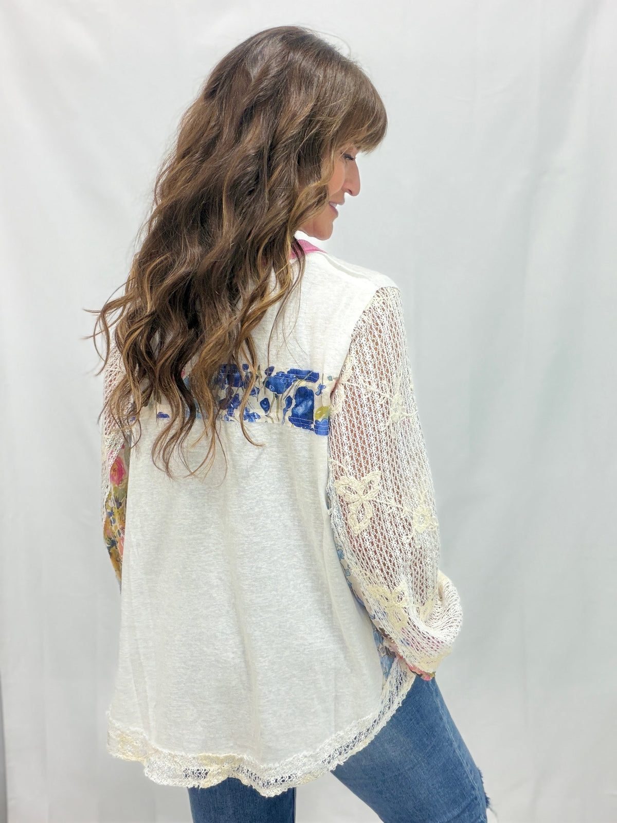 Meadow Daydream Patchwork Henley in 3 Colors