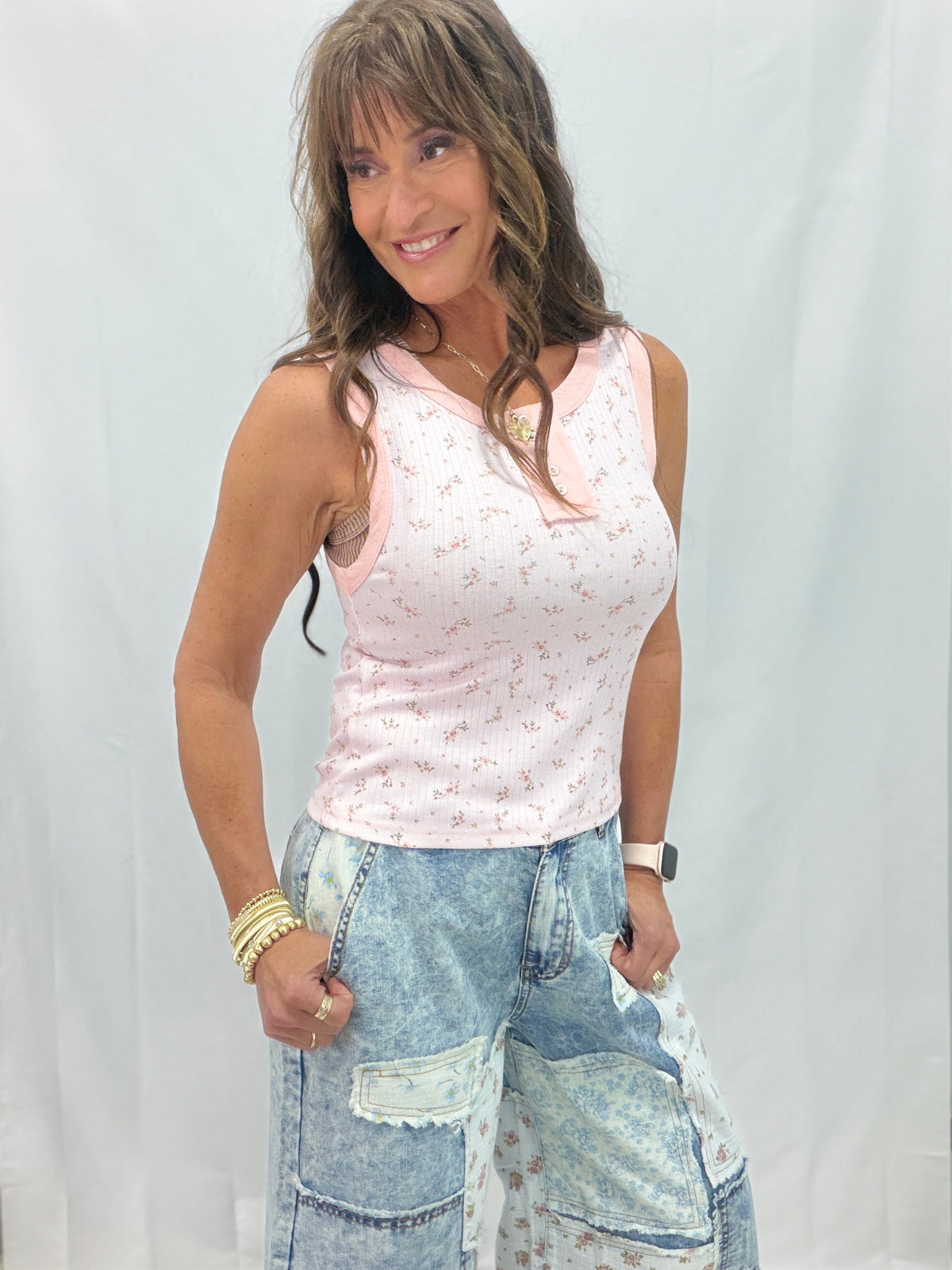 POL Majestic Floral Print Sleeveless Top In 3 Colors