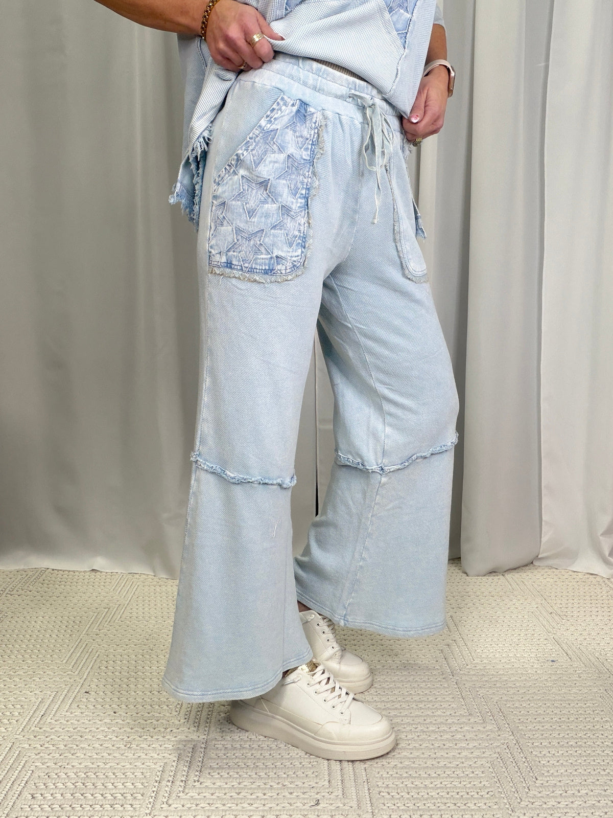 Starry Lounge Wide-Leg Pants in 4 Colors