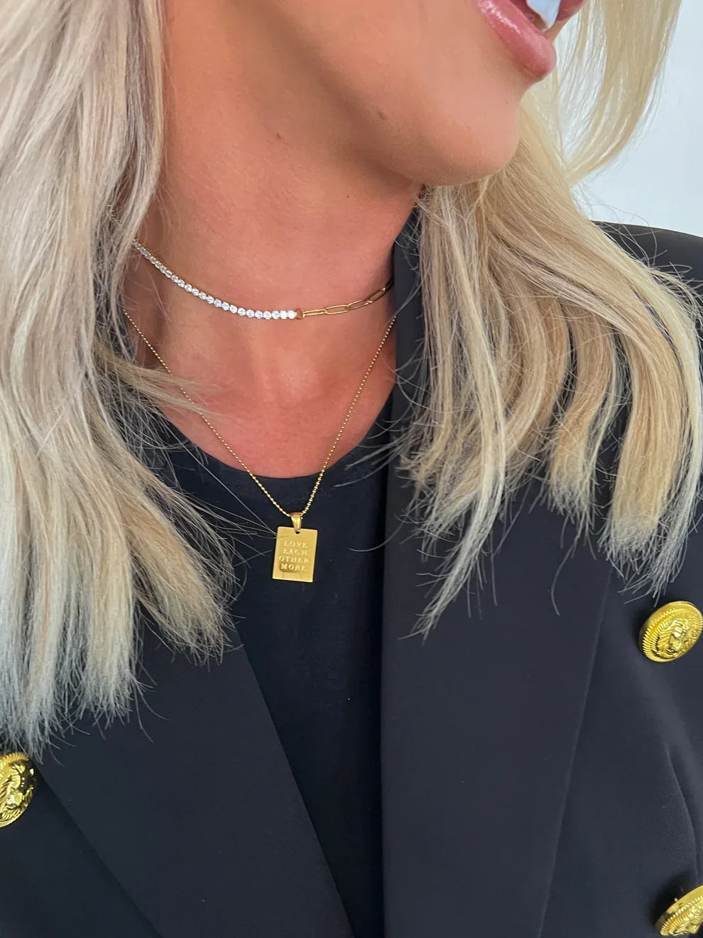Love Each Other More Ball Chain Necklace