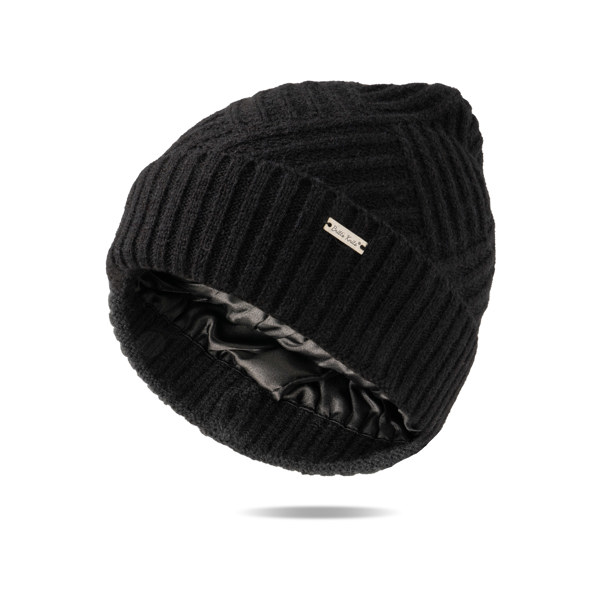 Sleek And Snug Satin Lined Beanie In 4 Colors