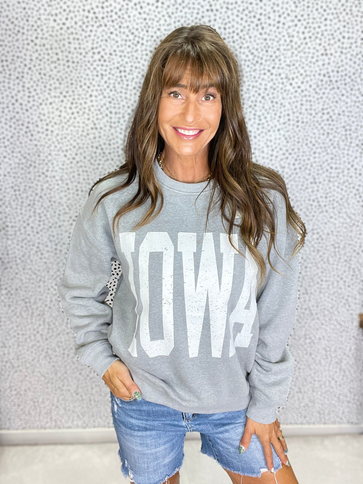 Bold IOWA Crewneck In Grey