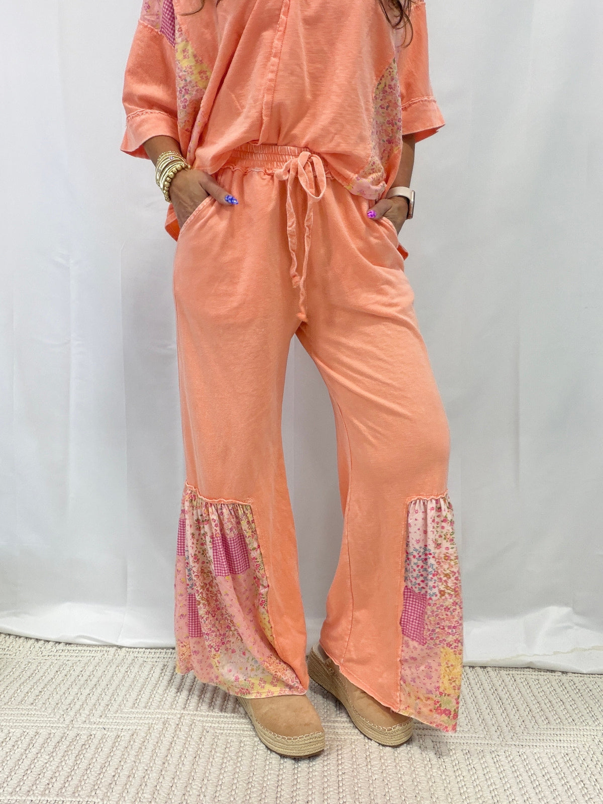 Patchwork Prairie Lounge Pants in 4 Colors