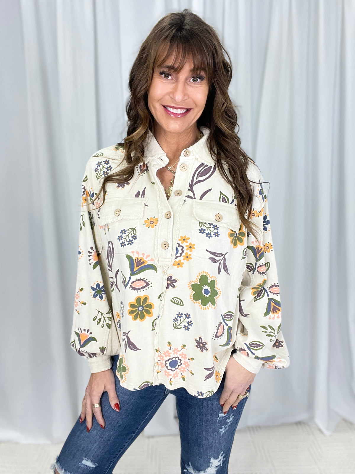 Wildflower Whisper Mineral Wash Top In 6 Colors