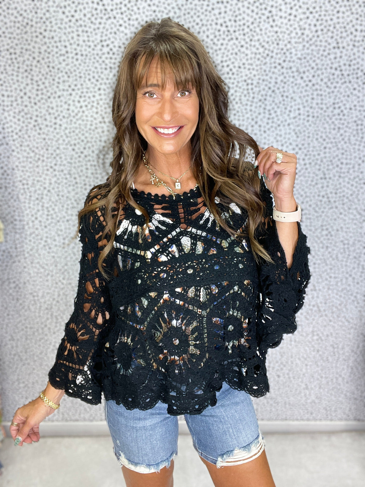 Pol Daydream Crochet Pullover