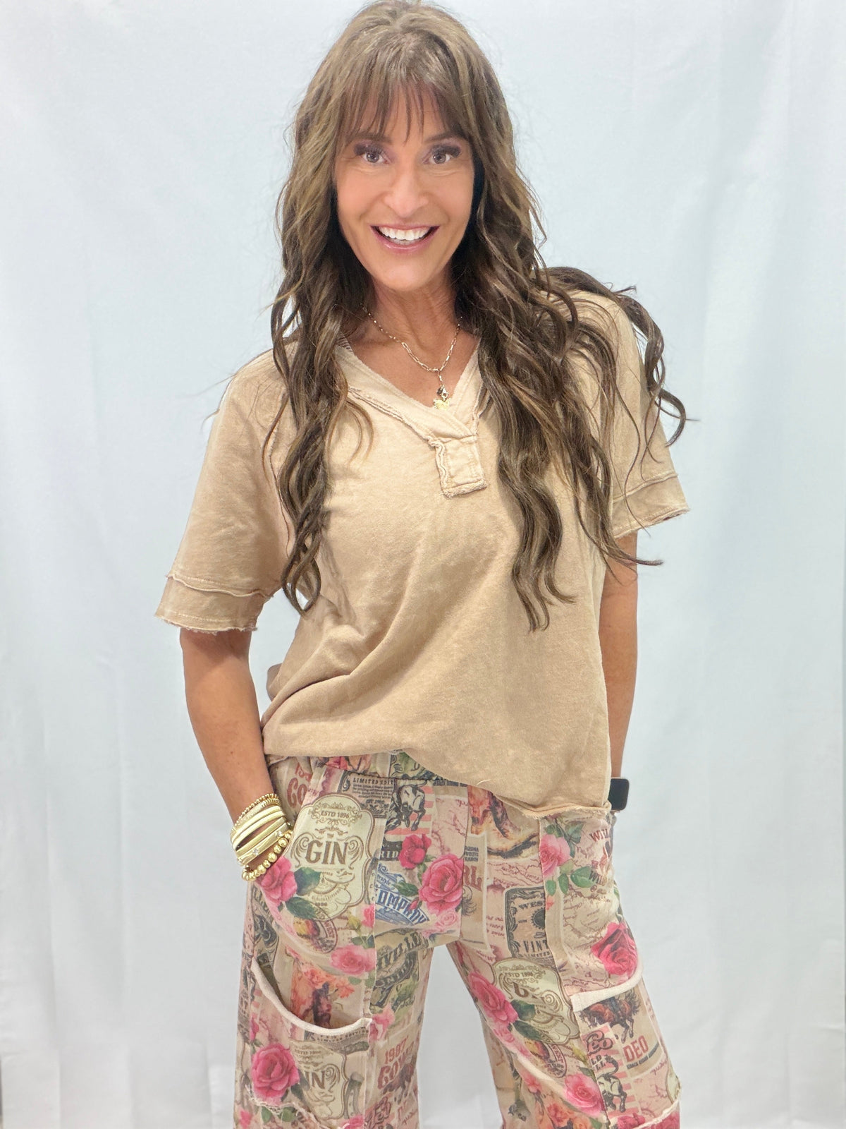 All Friends Here V Neck Top In 7 Colors
