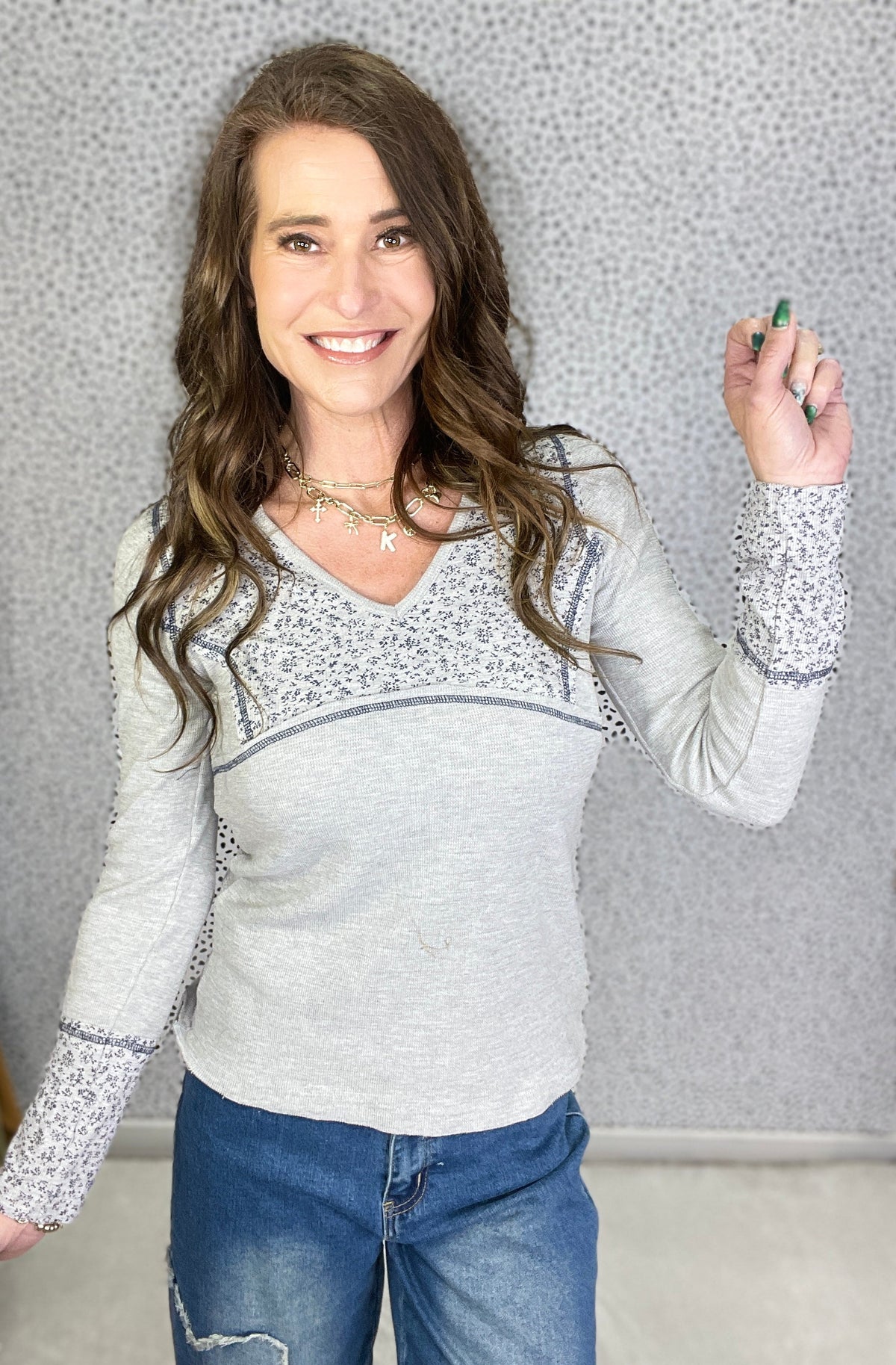 POL Sweet As You V-Neck Thermal Top In 4 Colors