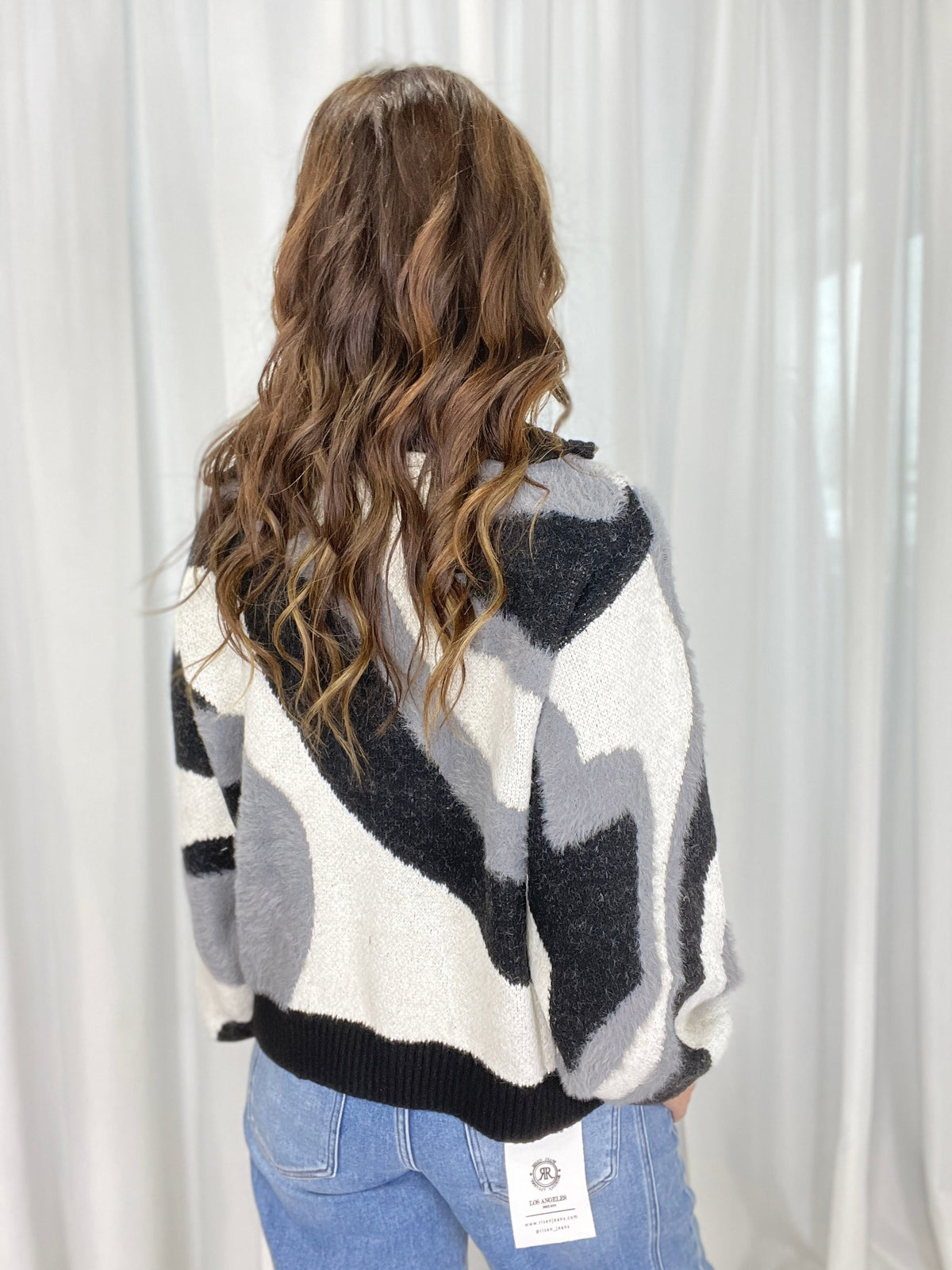 POL Camo Luxe Half Zip Sweater, *Final Sale*