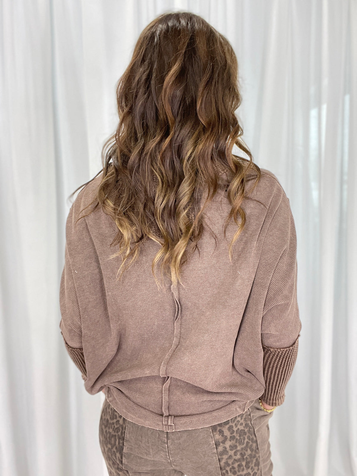 Style It Up V-Neck Thermal Top In 2 Colors *Final Sale*