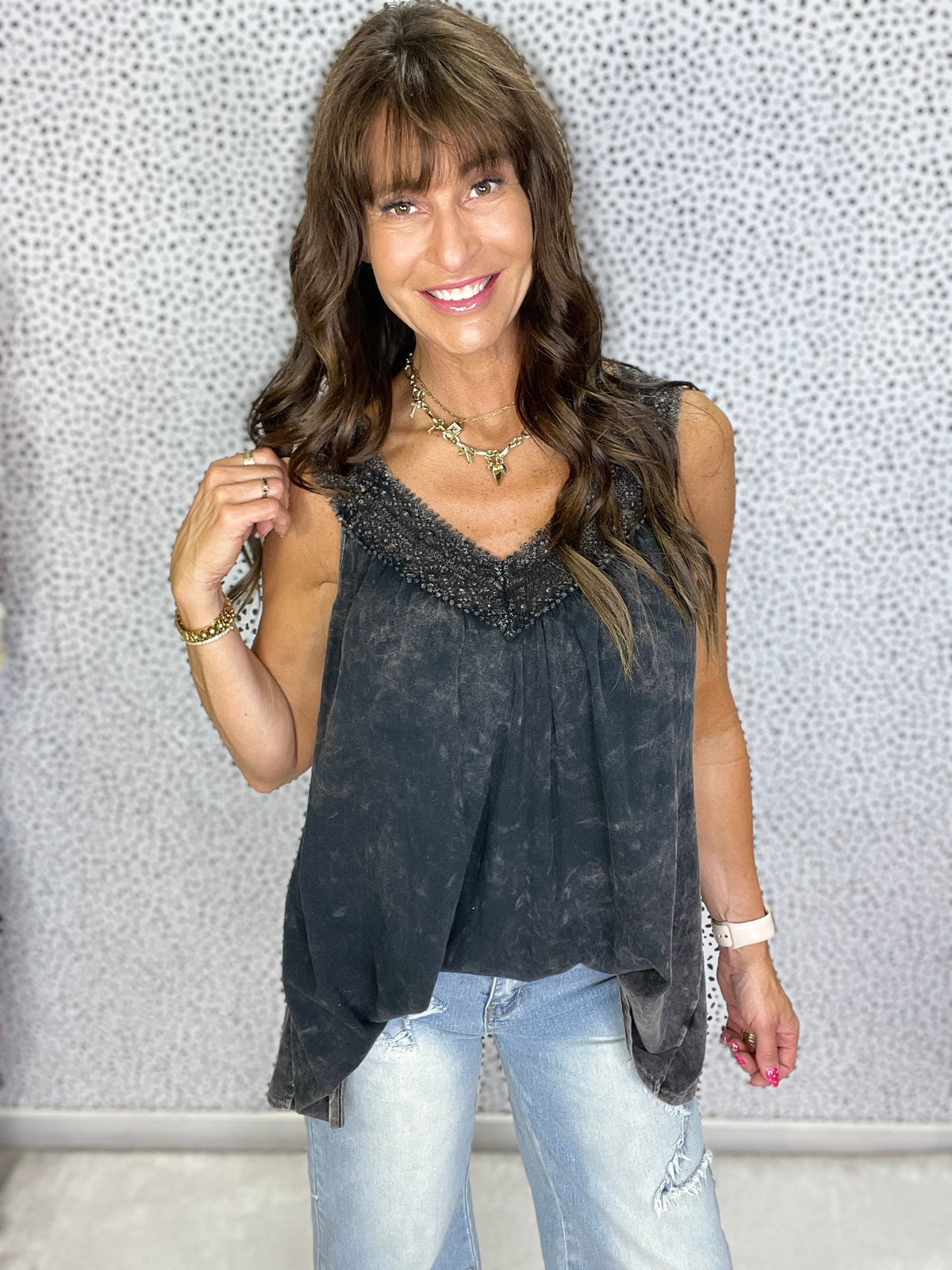 Twist On Things V-Neck Tank Top In 3 Colors *Final Sale*
