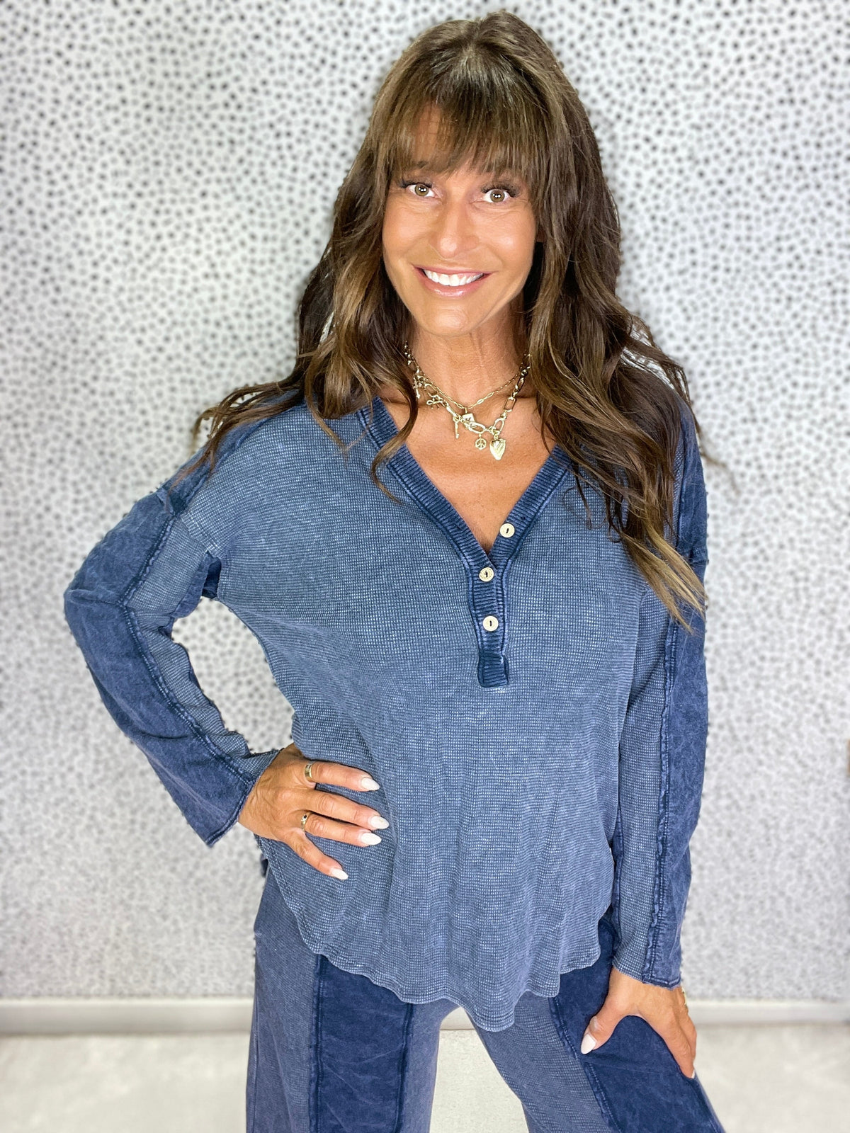 Like You Now Mineral Washed V-Neck Top In 5 Colors *Final Sale*