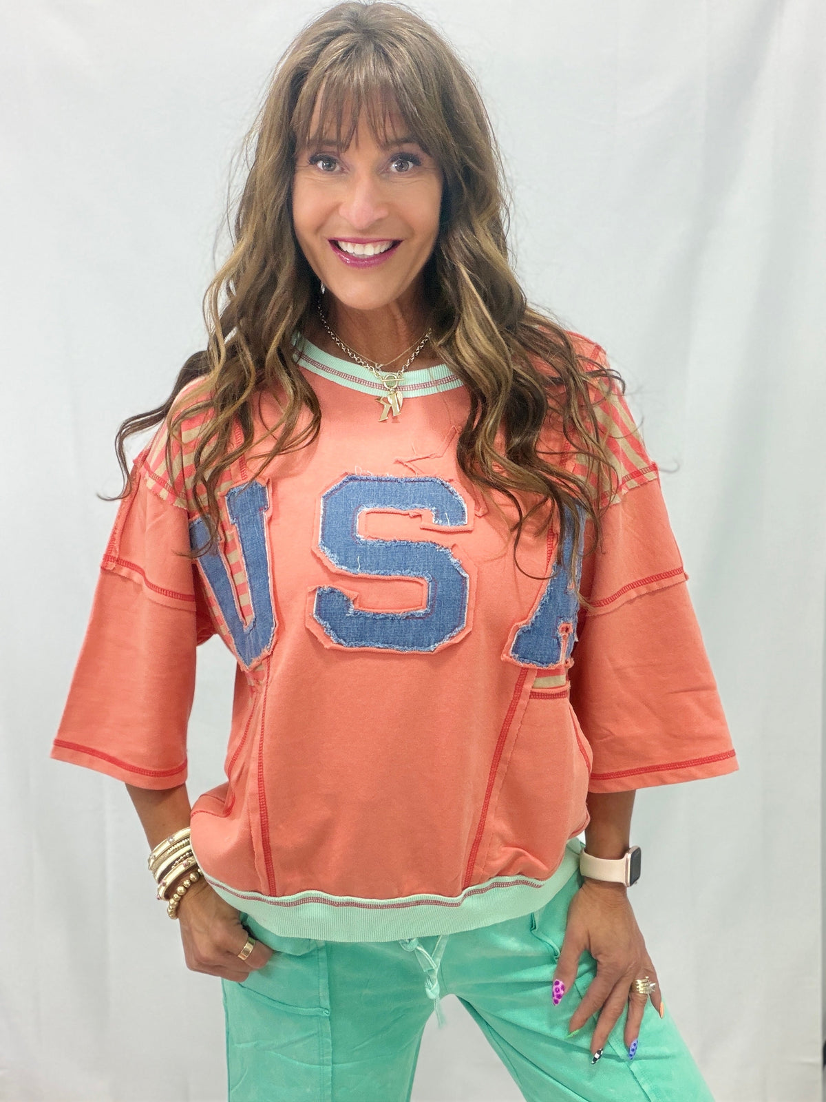 Stars & Stripes State of Mind Oversized Pullover In 2 Colors