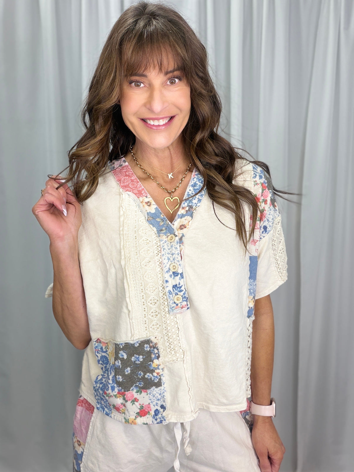 Timeless Tapestry Lace Bandana Blouse in 4 Colors