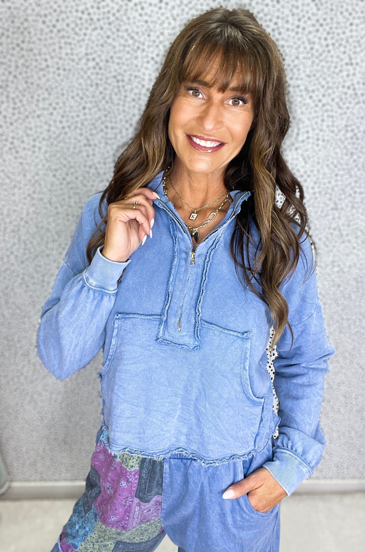 Even It Out Half Zip Mineral Wash Top In 5 Colors *Final Sale*