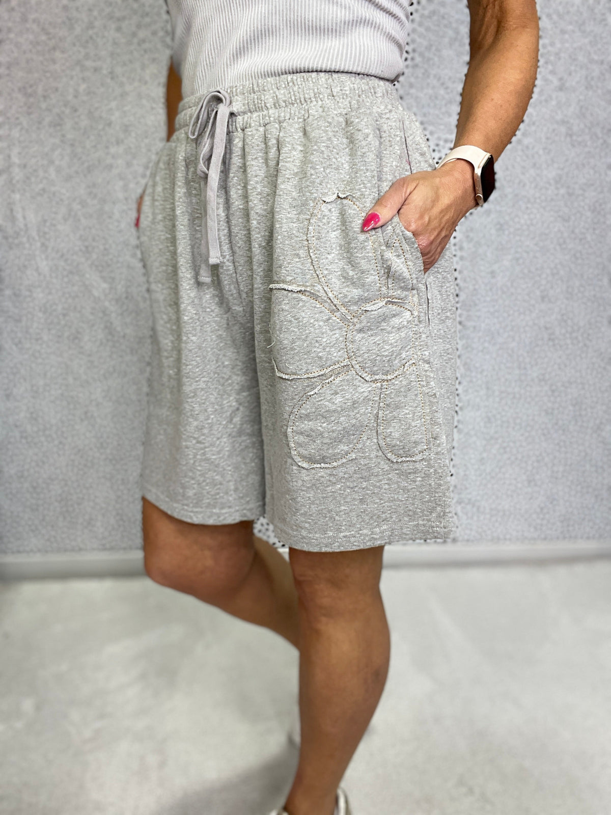 Flowering Style Mineral Washed Shorts In 3 Colors *Final Sale*