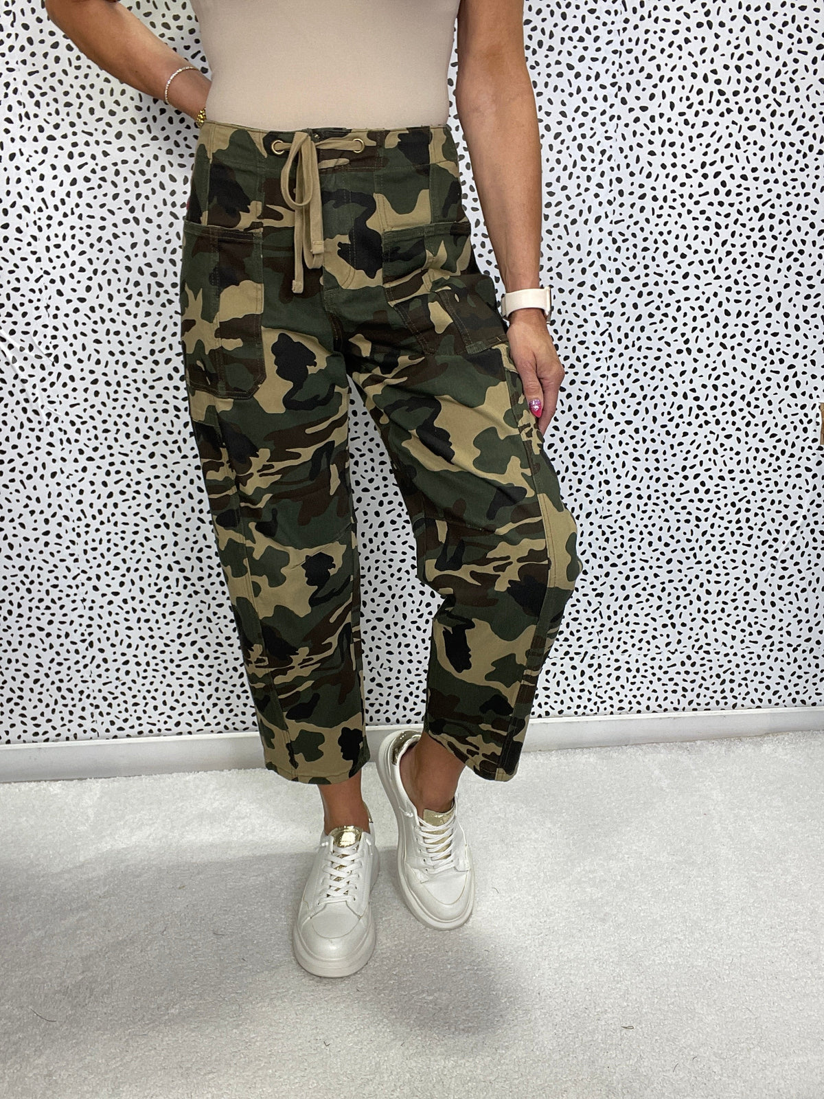 Risen Gemini Mid Rise Camo Barrel Pants Jeans *Final Sale*