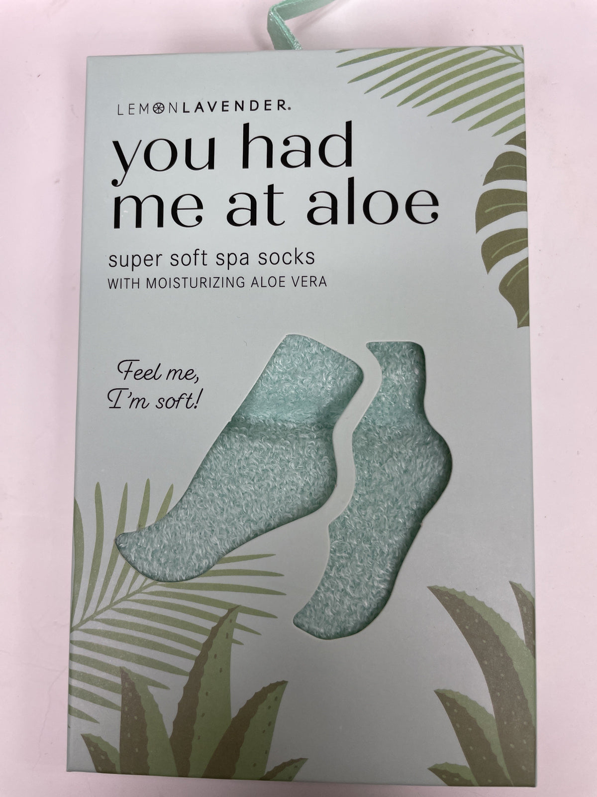 Lemon Lavender You Had Me At Aloe Spa Socks *Final Sale*