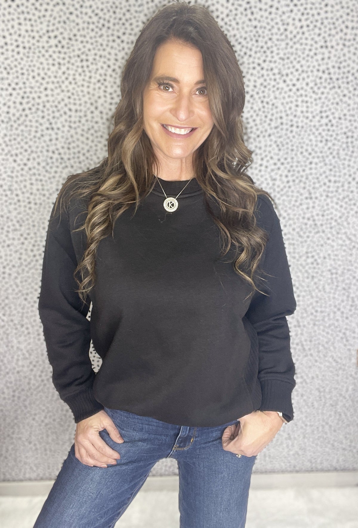 Fearless Ribbed Side Cozy Crewneck