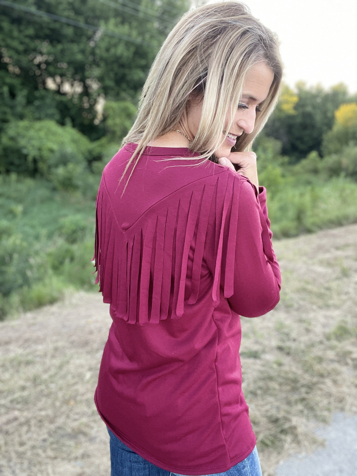 Fringy Situation Top *Final Sale*