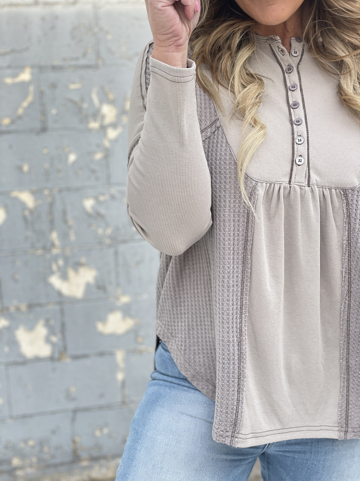 Mixing It Up Henley Easy Top