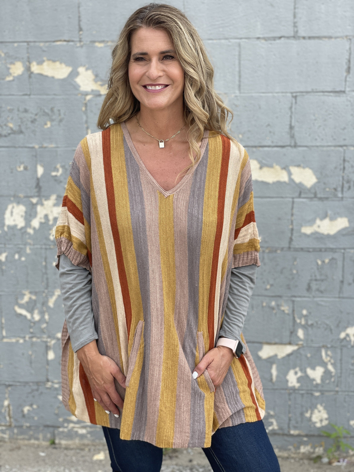 Honey & Ginger Poncho *Final Sale*