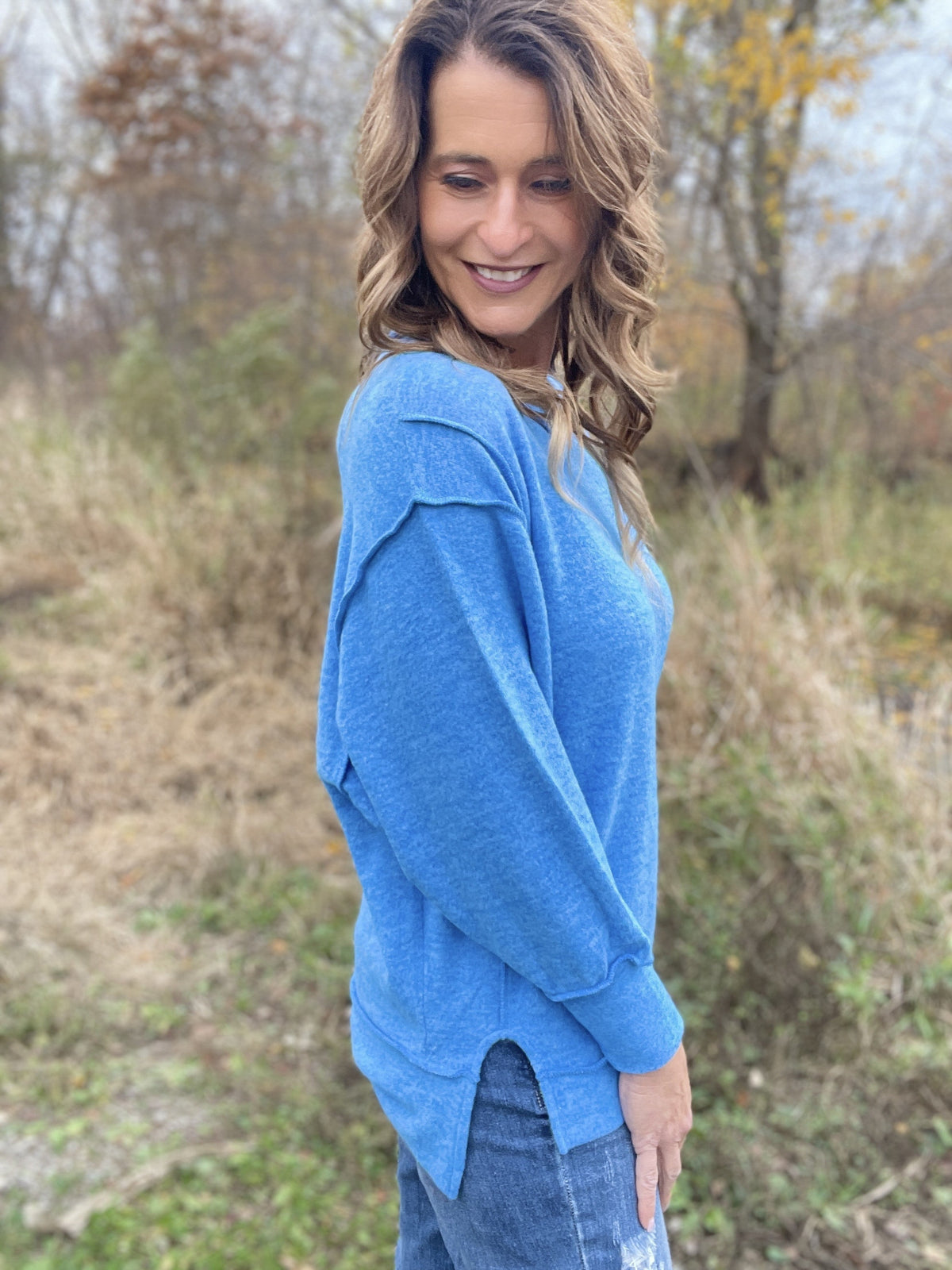 Soft Touch Brushed Sweater Top