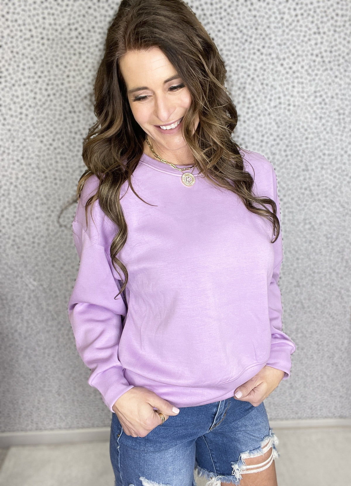 Absolutely Yes Scuba Crewneck Sweatshirt In Five Colors *Final Sale*