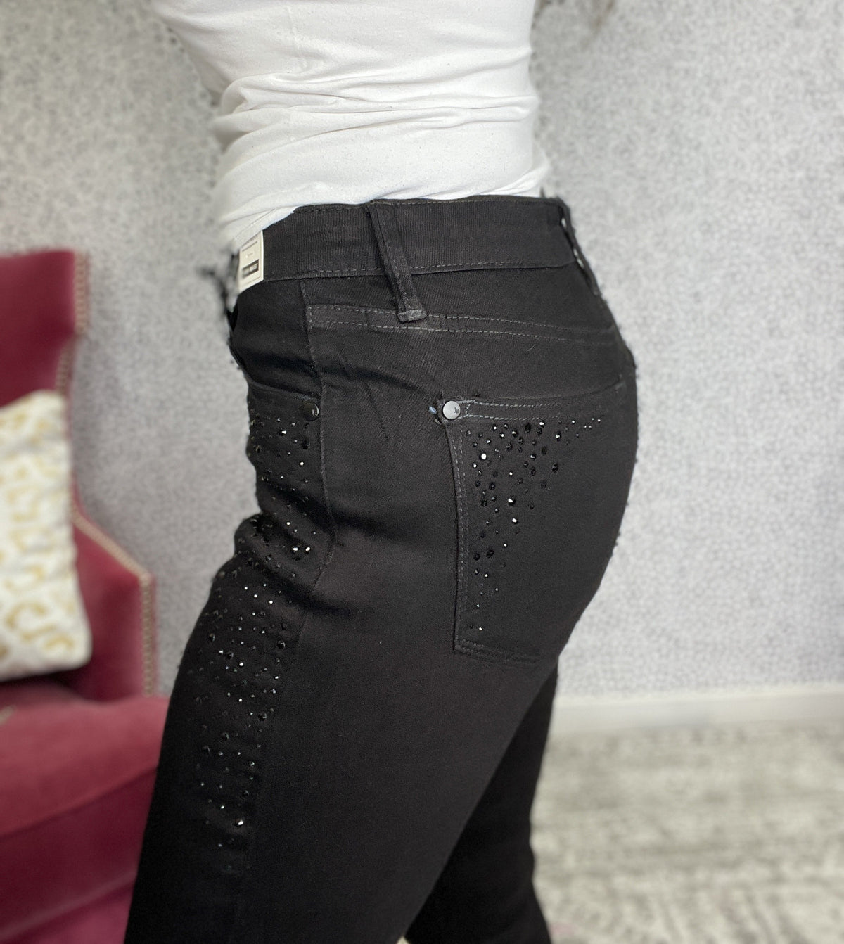 Judy Blue Gimme Bling Slim Fit Black Jeans 809 *Final Sale*
