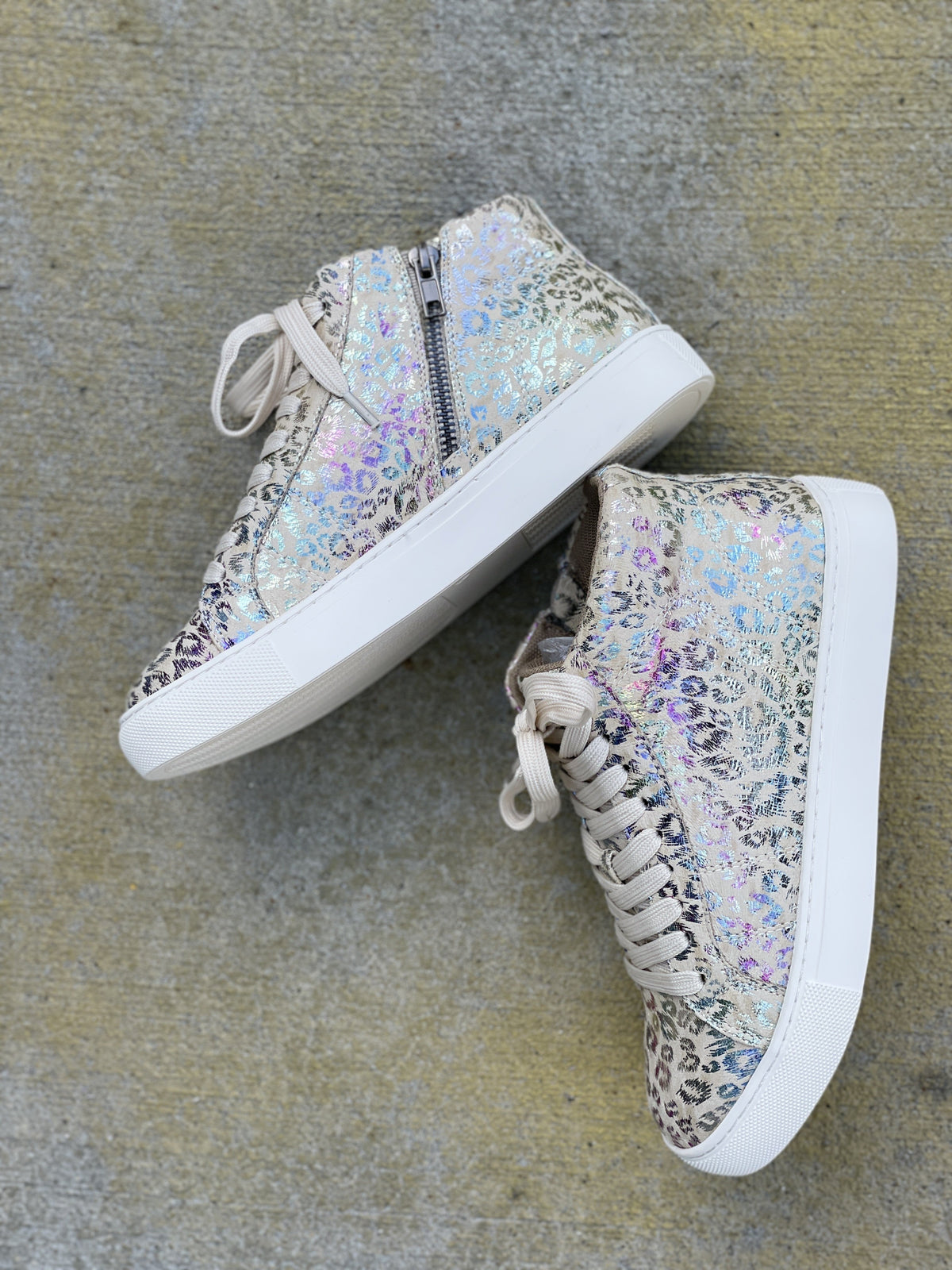 Imagine Metallic Animal Print Sneakers *Final Sale*