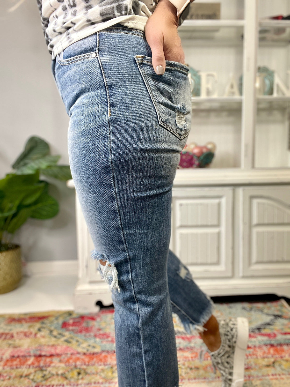 Risen Natalie Straight Ankle Jeans 079 *Final Sale*