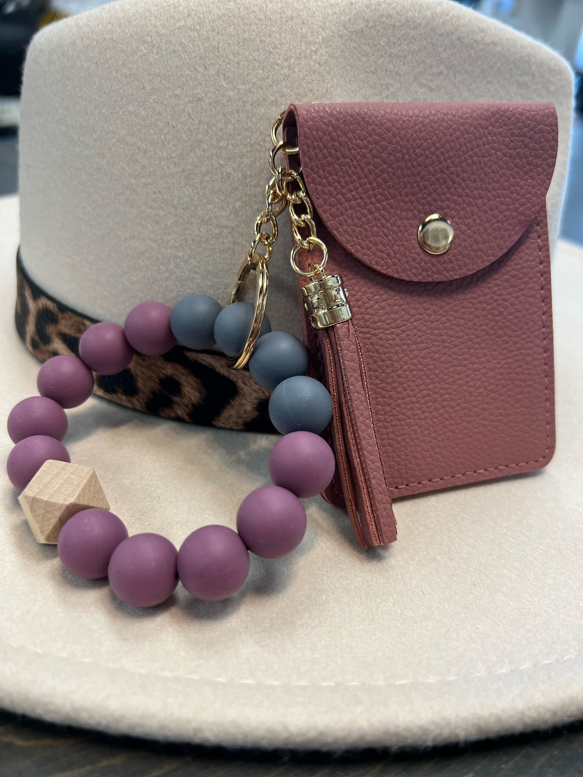 Mini Cardholder Beaded Bracelet