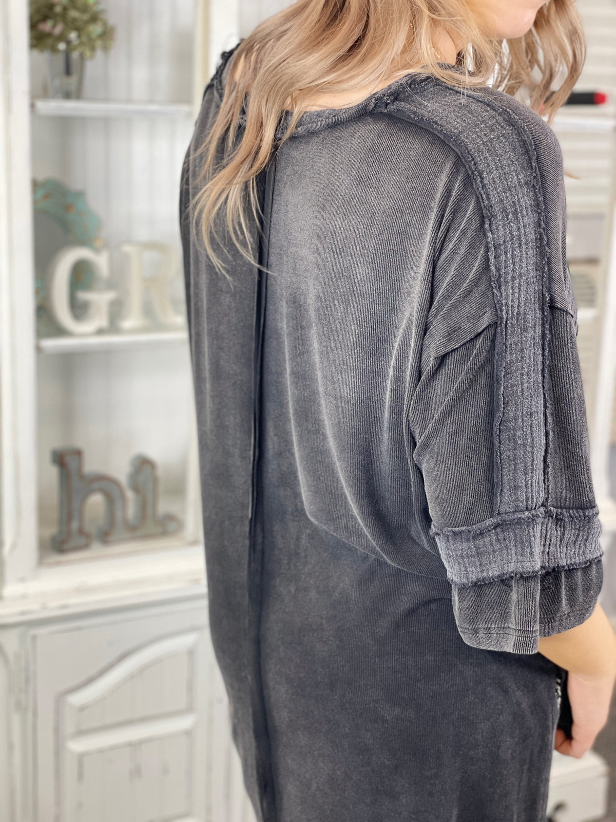Pol Casual Chic Oversized Top In Ivory, Teal, Cherry *Final Sale*