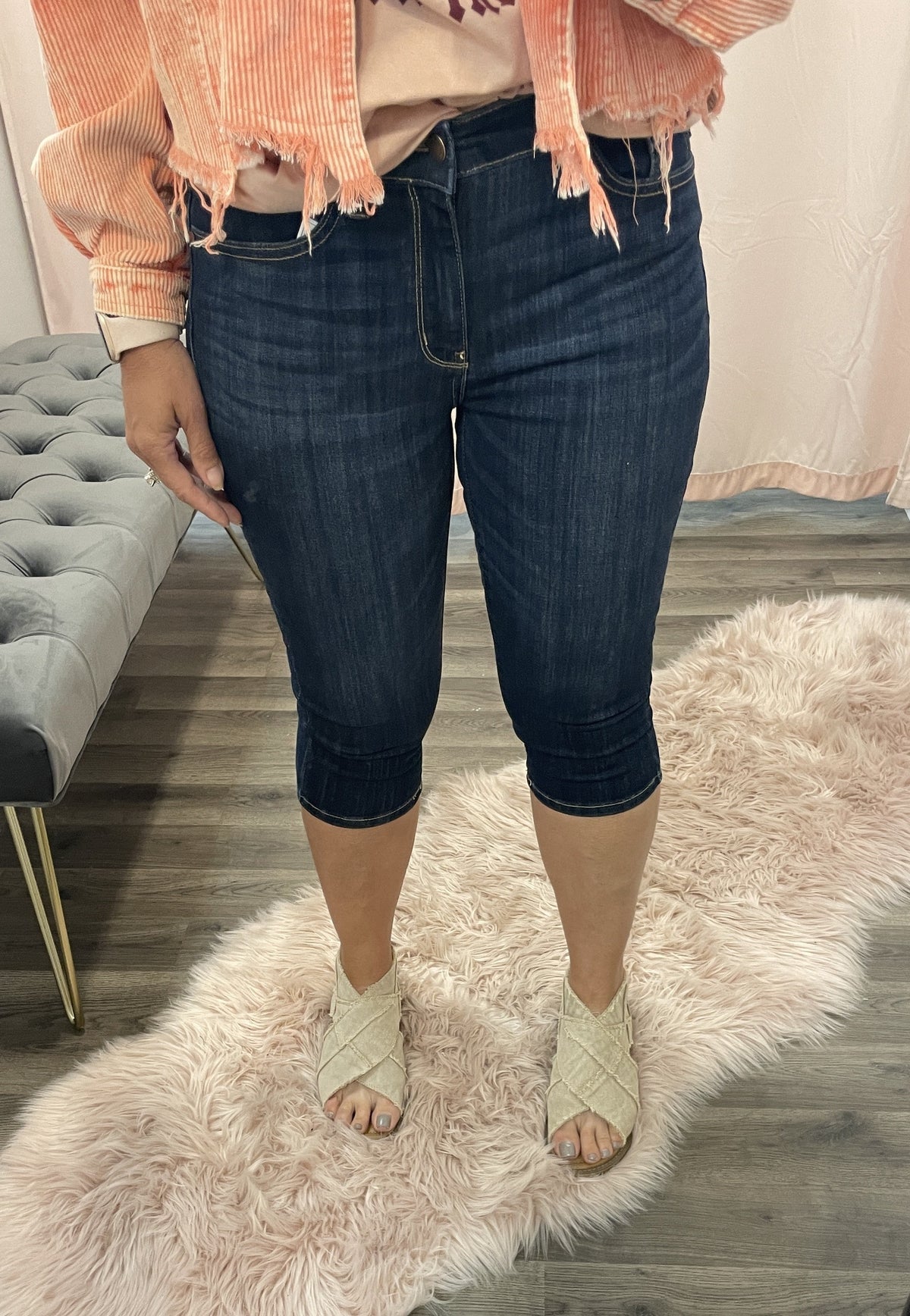 Judy Blue Jasper Mid-Rise Capri Jeans 91R