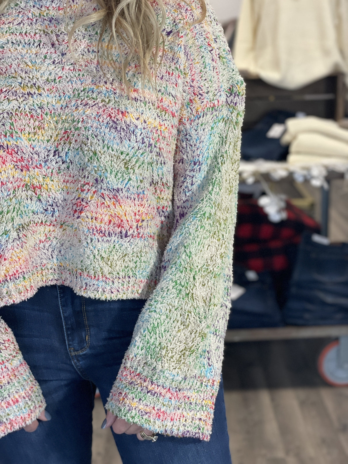 Pol Rainbow Sprinkles Sweater In 2 Colors *Final Sale*