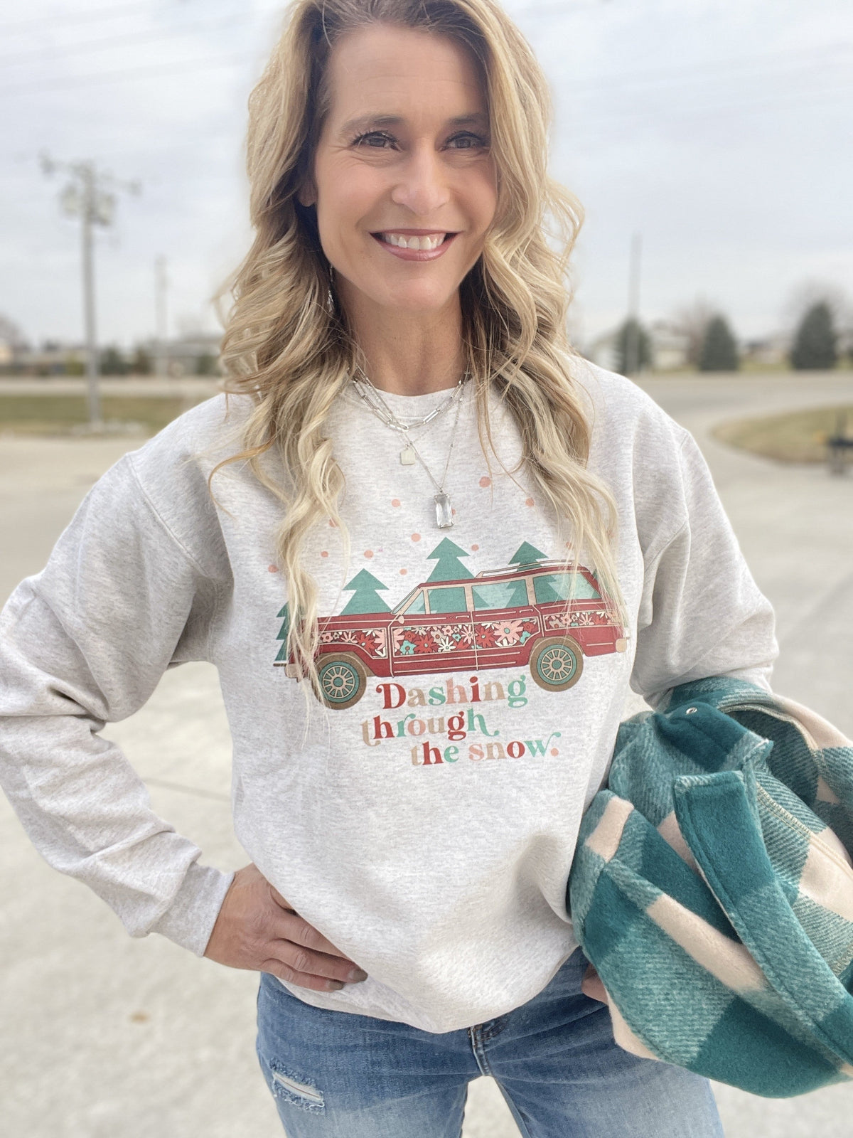 Dashing Through The Snow Sweatshirt *Final Sale*