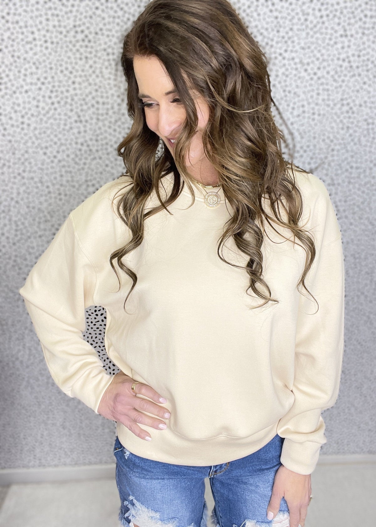 Absolutely Yes Scuba Crewneck Sweatshirt In Five Colors *Final Sale*
