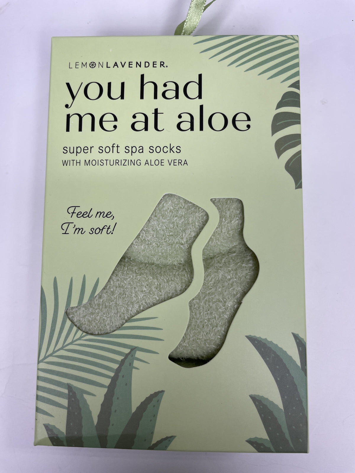 Lemon Lavender You Had Me At Aloe Spa Socks *Final Sale*