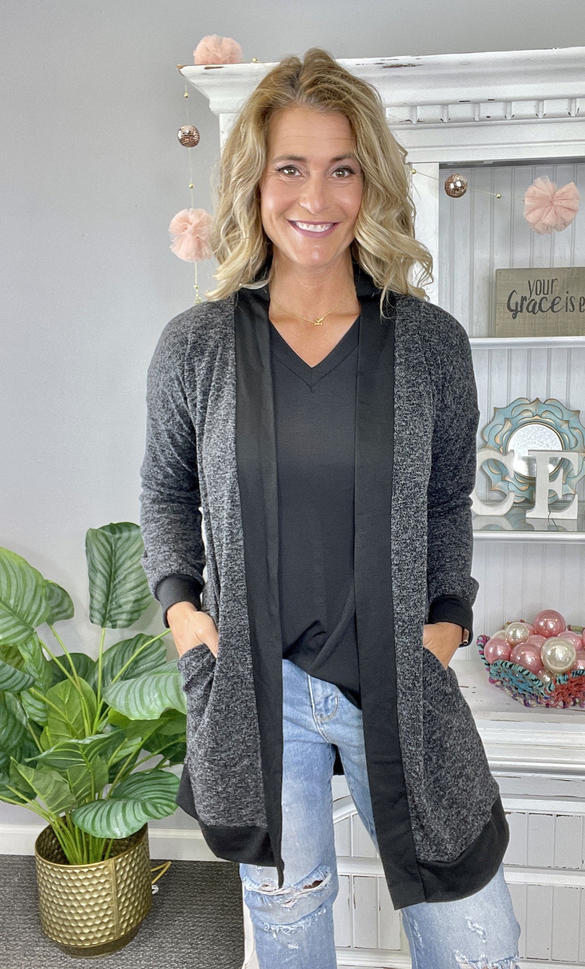 Mixed Notes Cardigan *Final Sale*