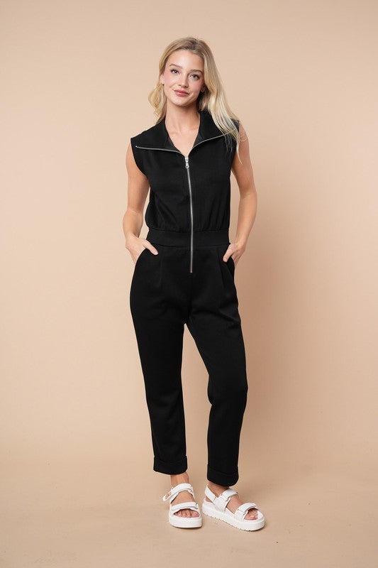 Hanging On To You Sleeveless Solid Knit Jumpsuit In 2 Colors *Final Sale*