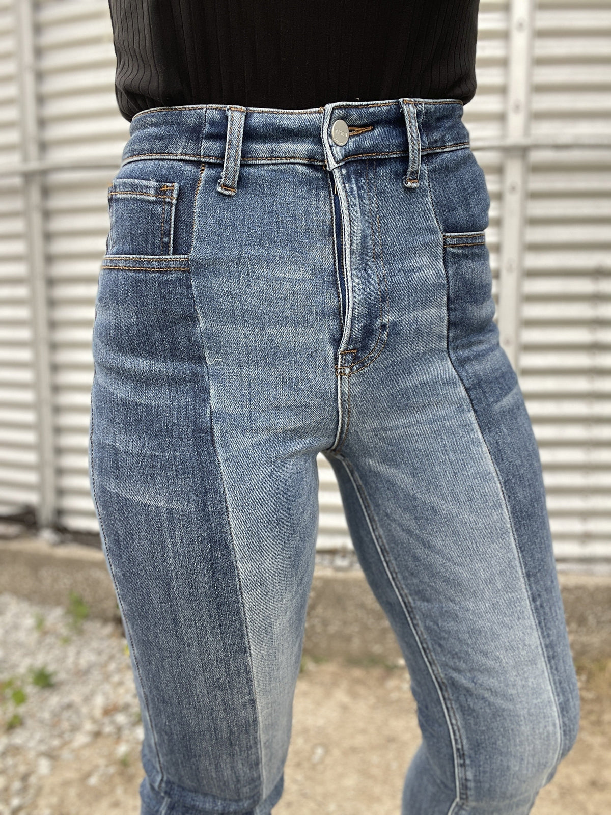 Risen Sally Split Straight Leg Jean 180 *Final Sale*